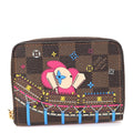 Louis Vuitton Damier Ebene 2020 Christmas Animation Roller Coaster Zippy Coin Purse Pivoine
