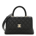 Chanel Caviar Quilted Mini Coco Handle Flap Black