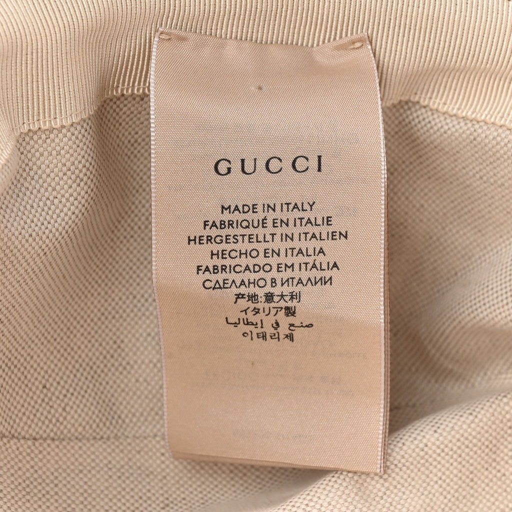 Gucci Monogram Jumbo GG Bucket Hat S Camel Ebony New Acero