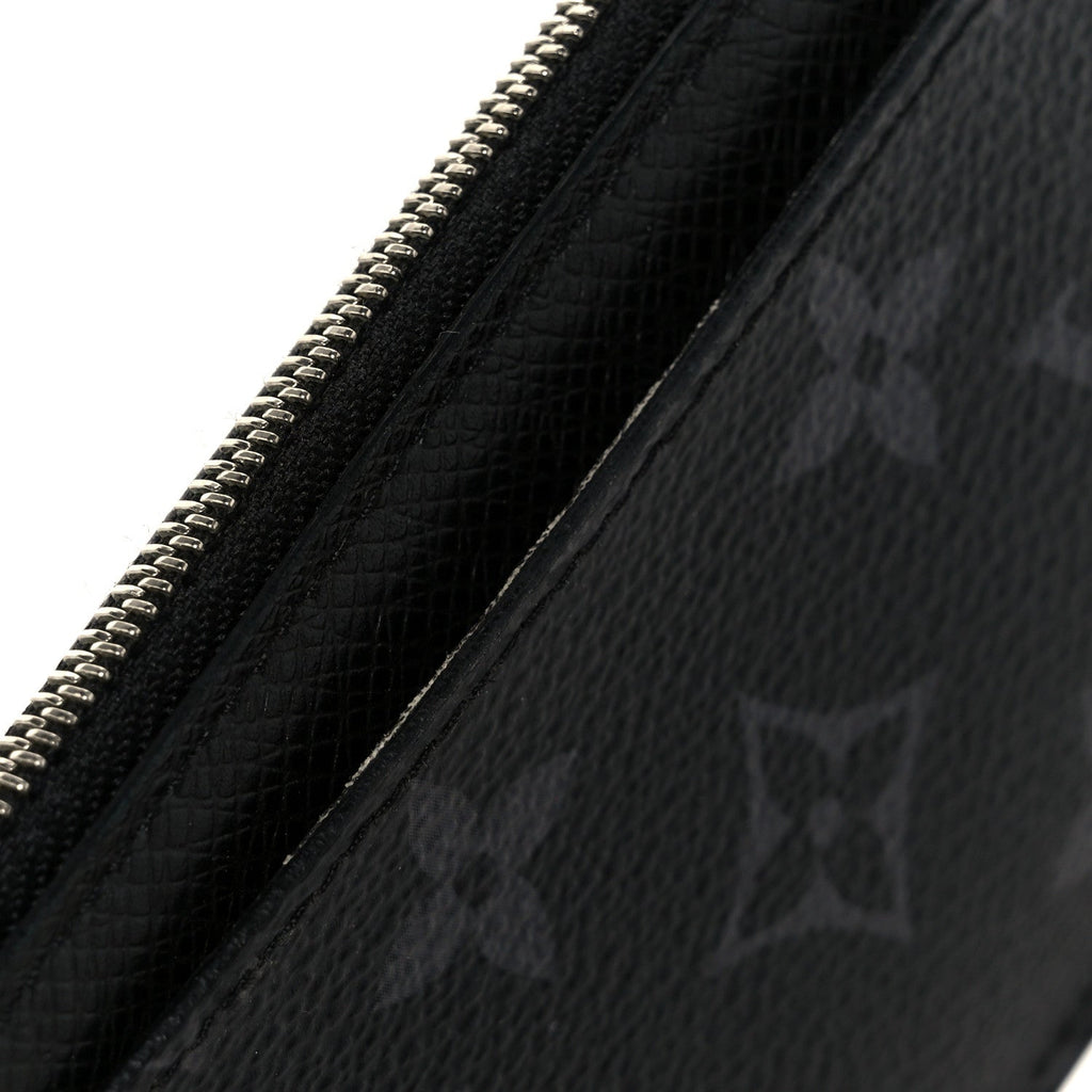 Louis Vuitton Monogram Eclipse Taiga Coin Card Holder