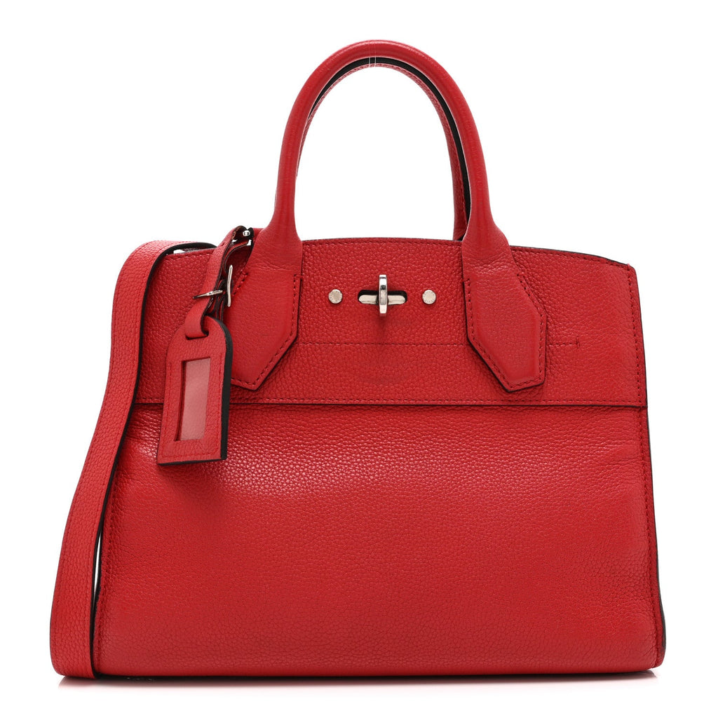 Louis Vuitton Taurillon City Steamer PM Rouge