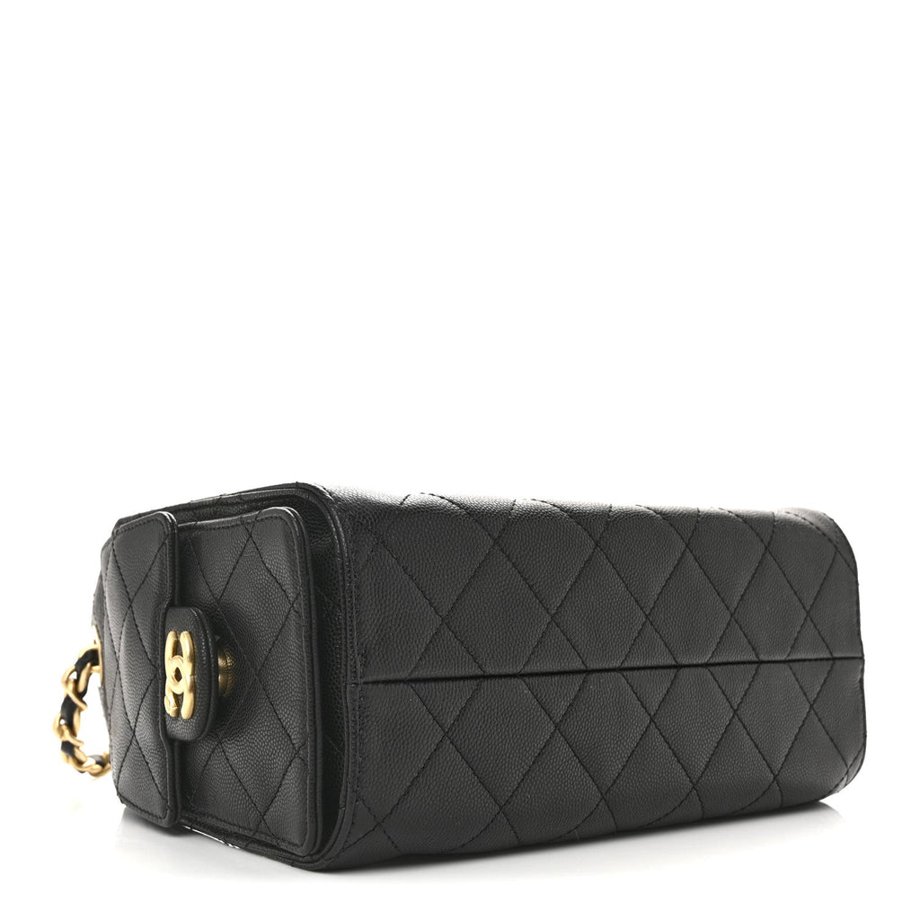 Chanel Caviar Quilted Mini Chanel 25 Handbag Black
