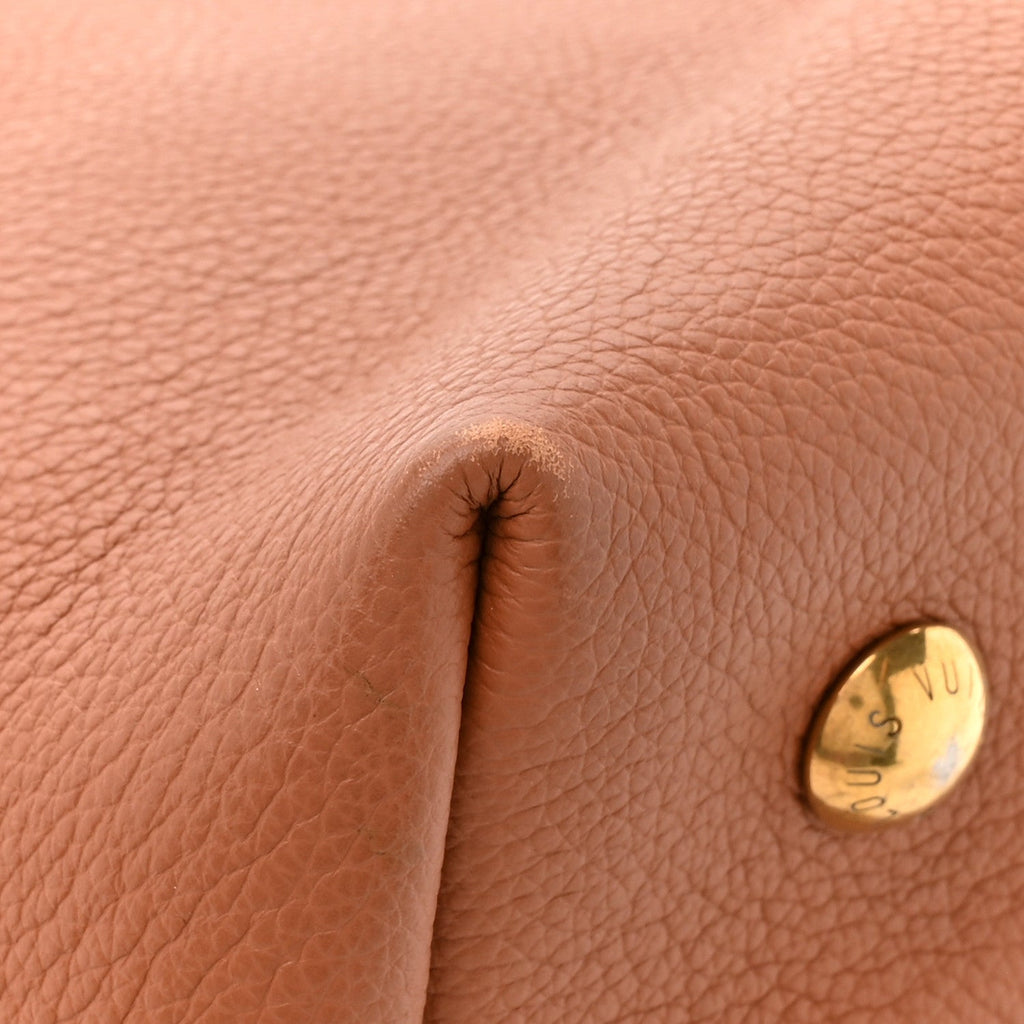 Louis Vuitton Grained Calfskin Low Key Hobo PM Cognac