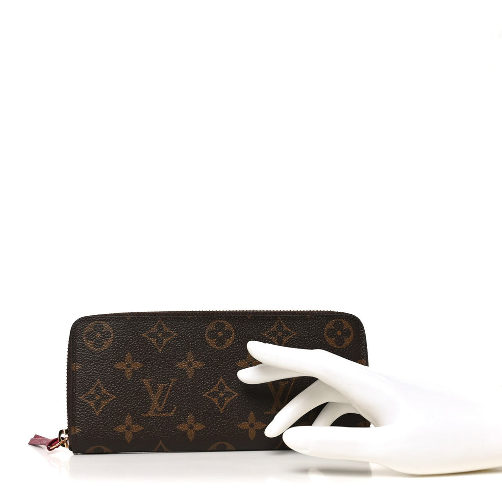 Louis Vuitton Monogram Clemence Wallet Fuchsia
