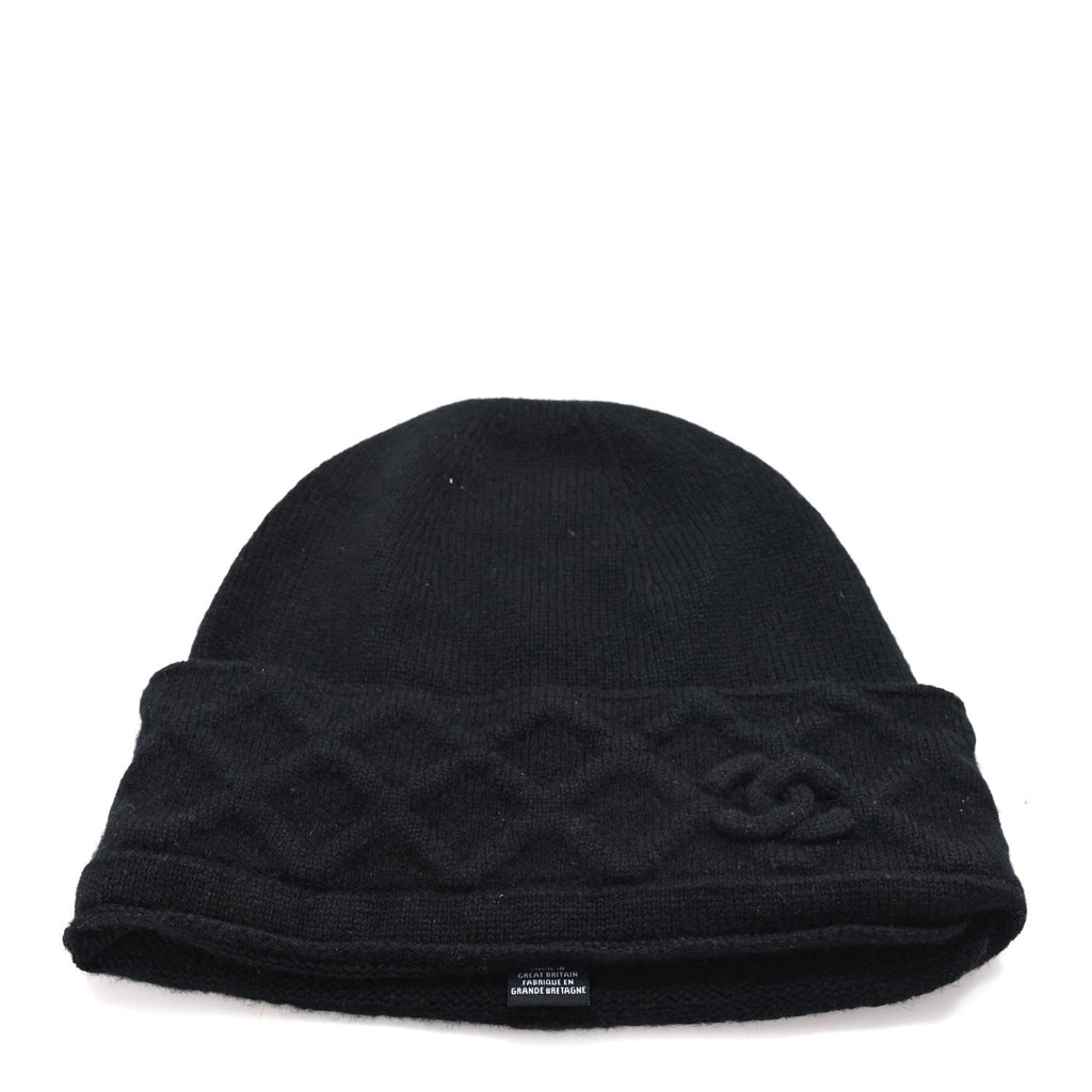 Cashmere CC Beanie Hat Black