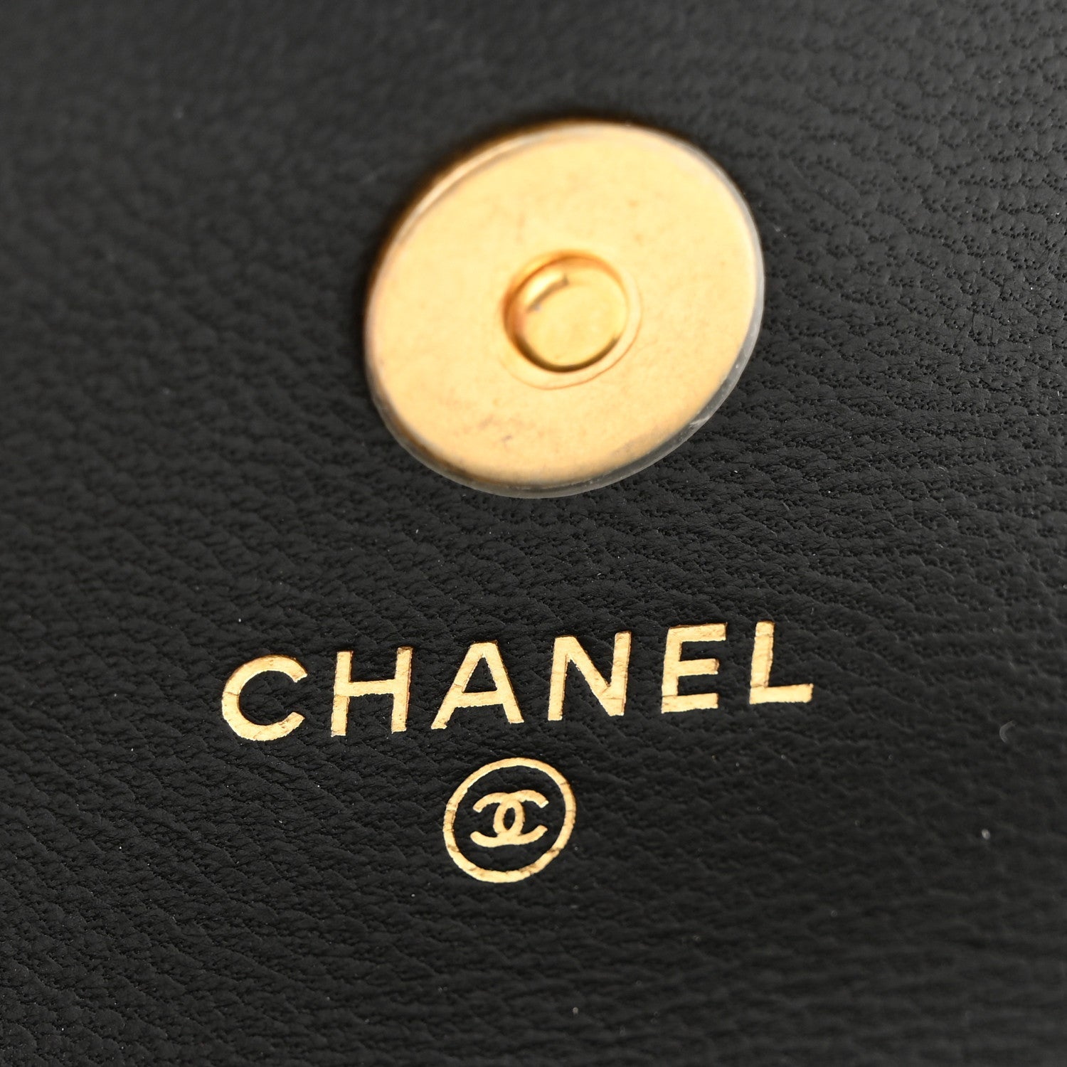 Chanel Lambskin Quilted Pearl Crush Flap With Chain Black