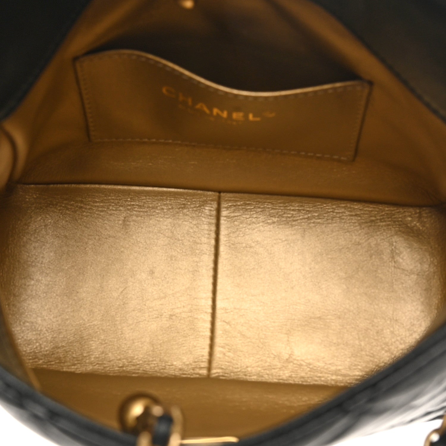 Chanel Lambskin Quilted Small Pearl Crush Hobo Black