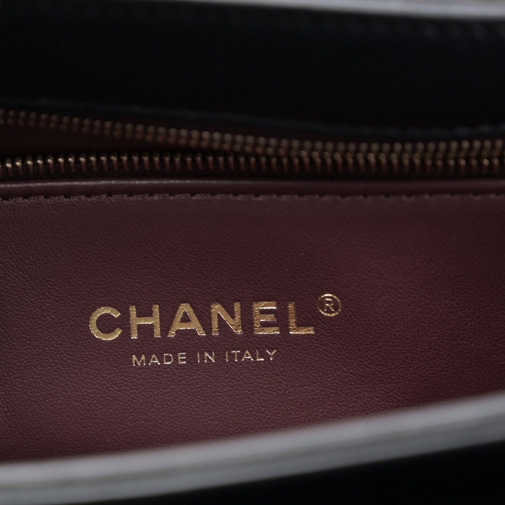 Chanel Lambskin Quilted Small Trendy CC Dual Handle Flap Bag Black