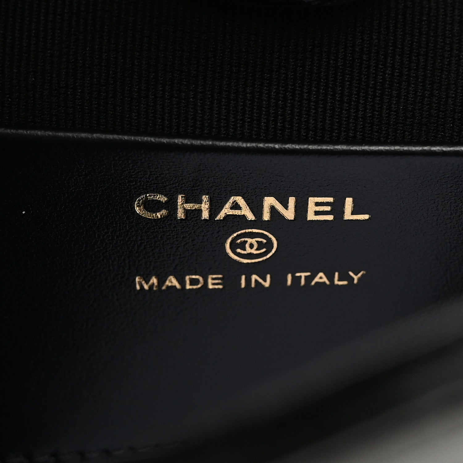 Chanel Shiny Crumpled Calfskin Quilted Nano 31 Shopping Bag Dark Beige Black