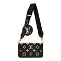 Louis Vuitton Empreinte Monogram Giant Felicie Pochette Black Beige