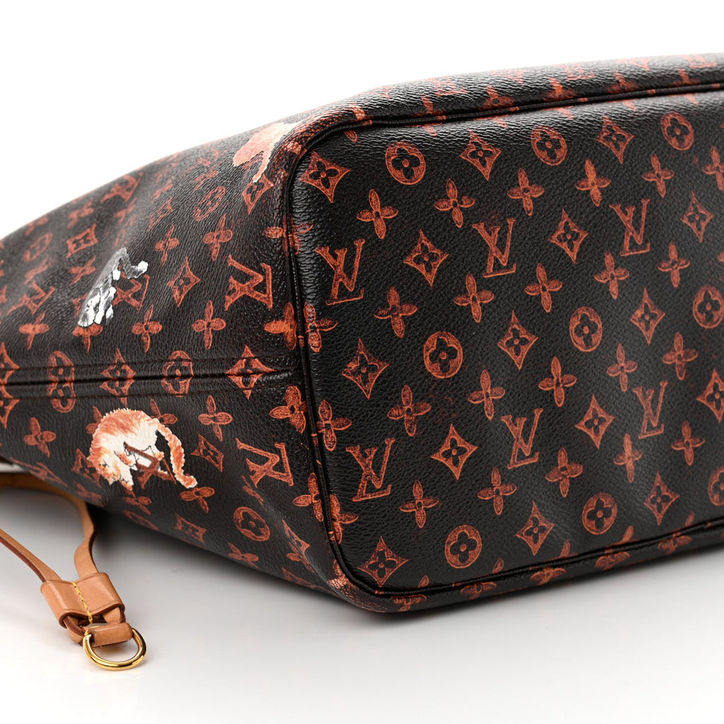 Louis Vuitton Catogram Neverfull MM Marron