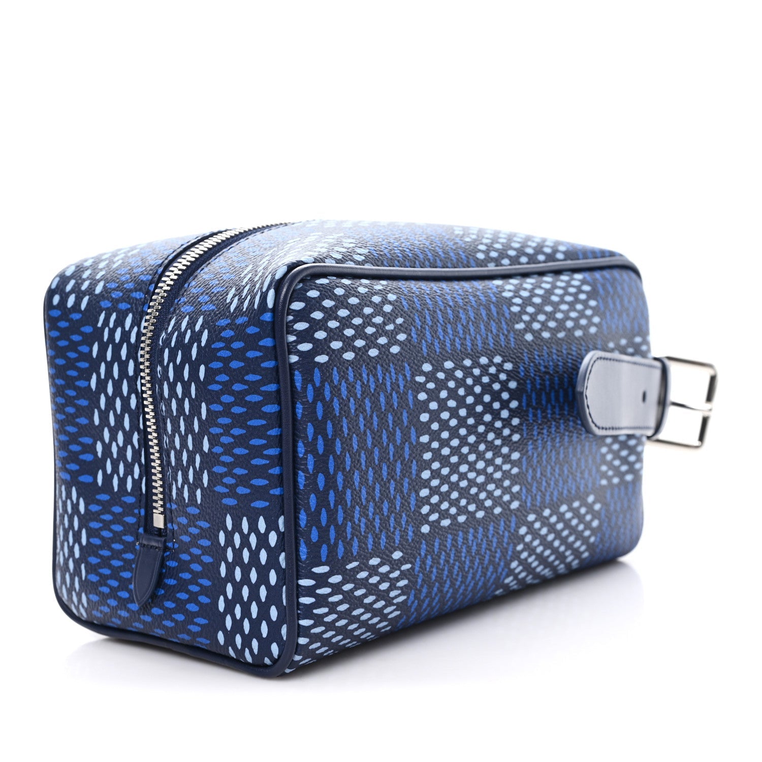 Louis Vuitton Damier Heritage Locker Dopp Kit Blue