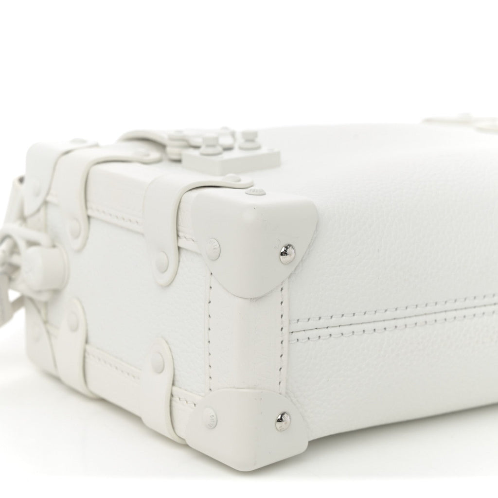 Louis Vuitton Calfskin Side Trunk PM Off White
