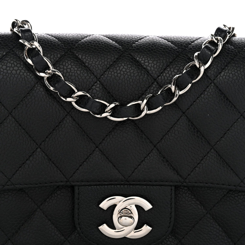 Chanel Caviar Quilted Mini Square Flap Black