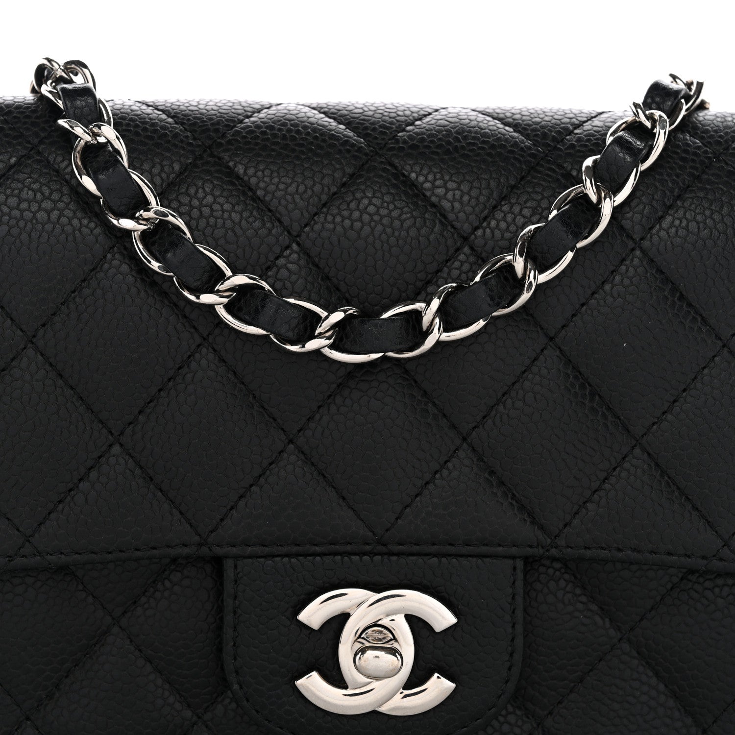 Chanel Caviar Quilted Mini Square Flap Black