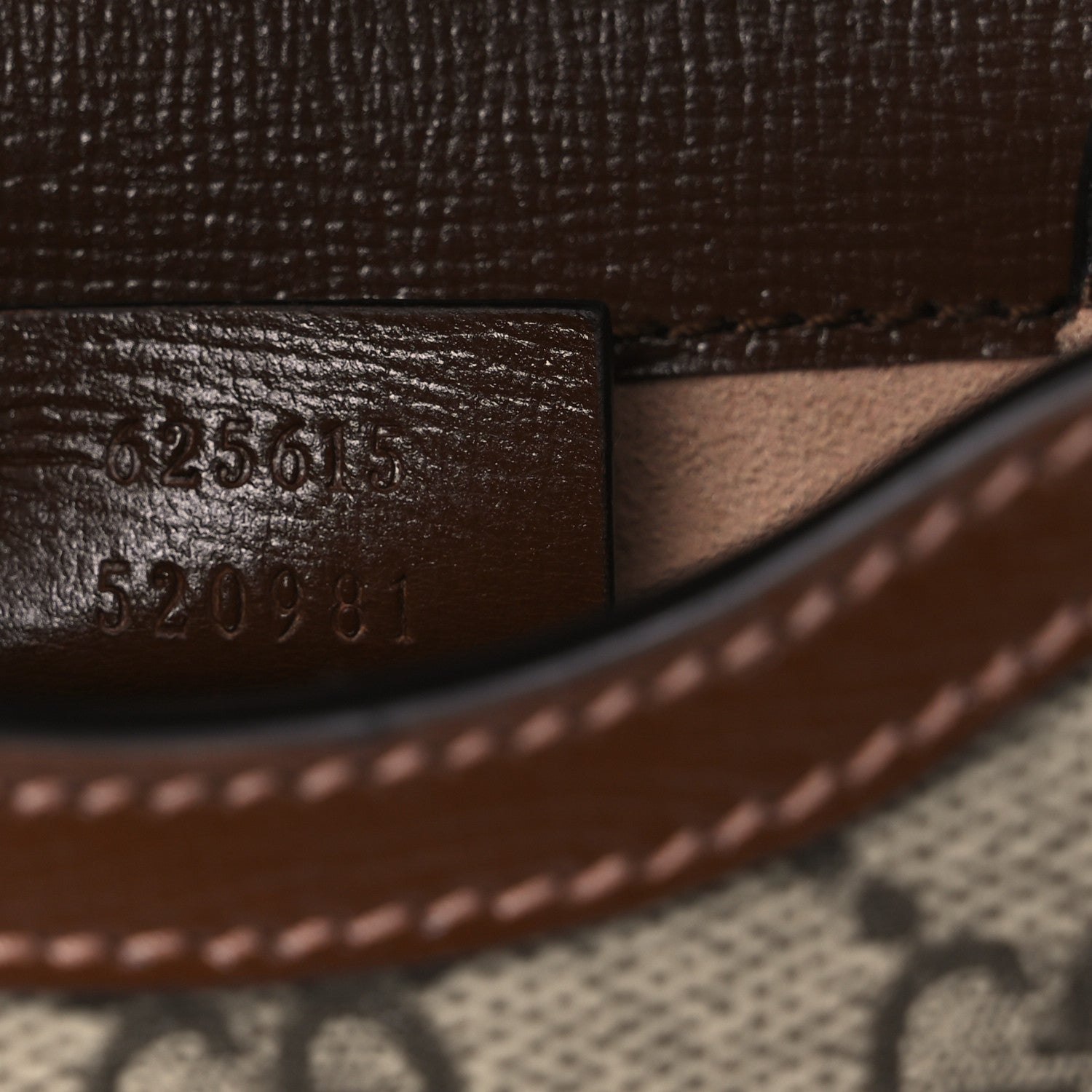 Gucci GG Supreme Monogram Mini Horsebit 1955 Crossbody Bag Beige Brown Sugar