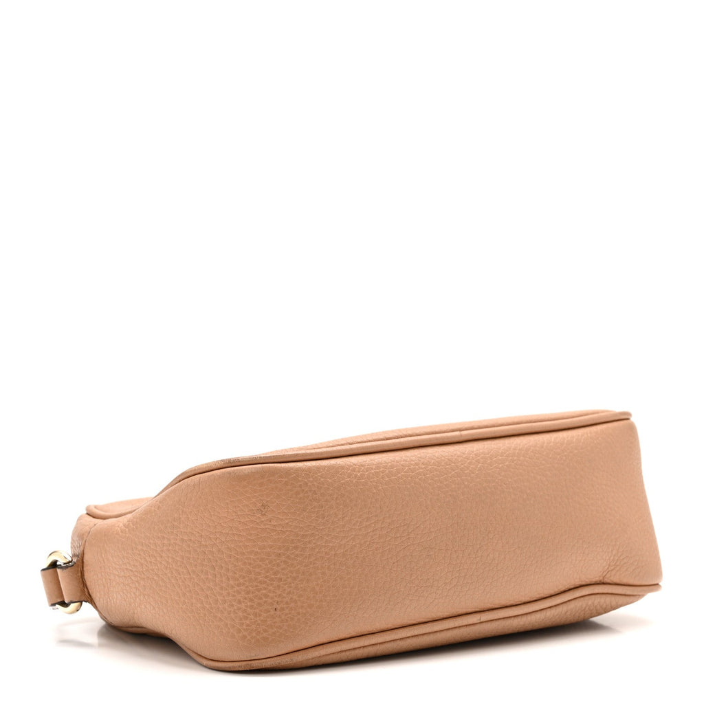 Gucci Pebbled Calfskin Small Soho Disco Bag Camelia