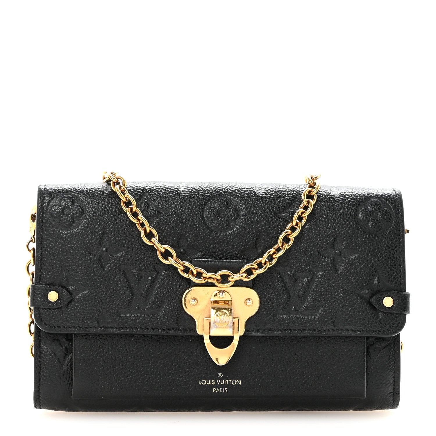 Louis Vuitton Empreinte Vavin Chain Wallet Black