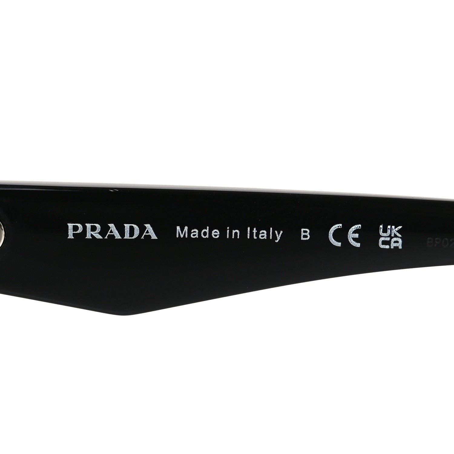 Prada Acetate Logo Sunglasses SPR A02-F Black