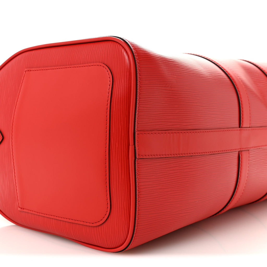 Louis Vuitton X Supreme Epi Keepall Bandouliere 45 Red