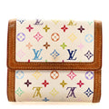Louis Vuitton Monogram Multicolor Porte-Monnaie Billets Wallet White