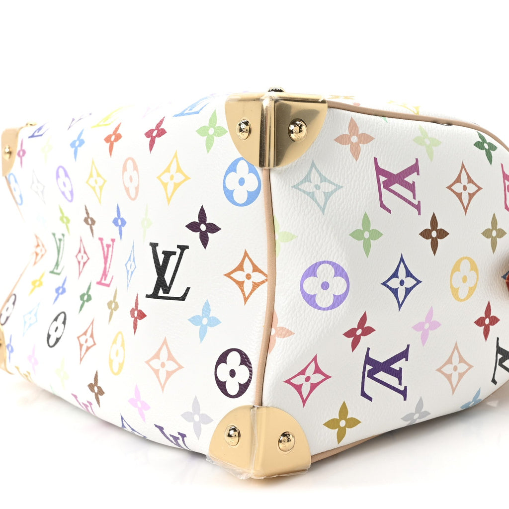 Louis Vuitton LV X TM Monogram Multicolor Speedy Bandouliere 25 White