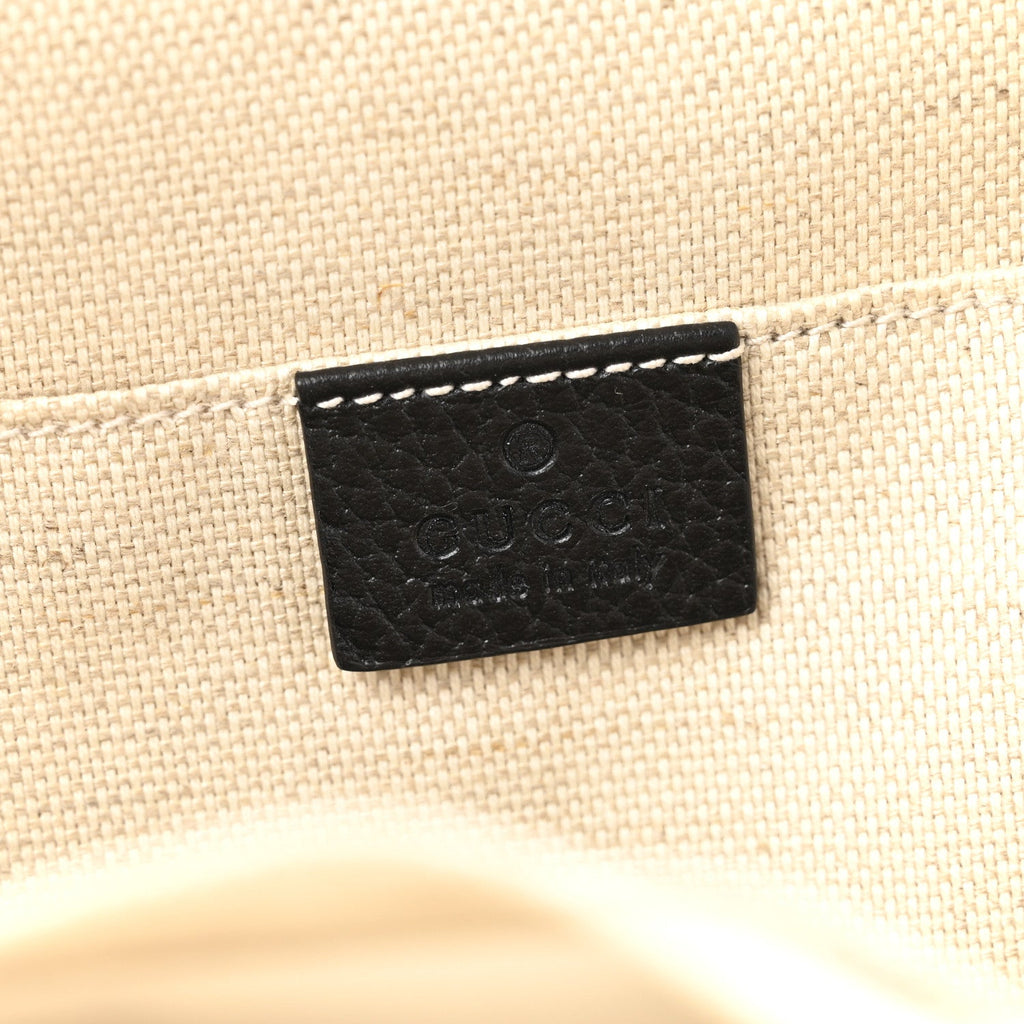 Gucci Pebbled Calfskin Soho Chain Backpack Black
