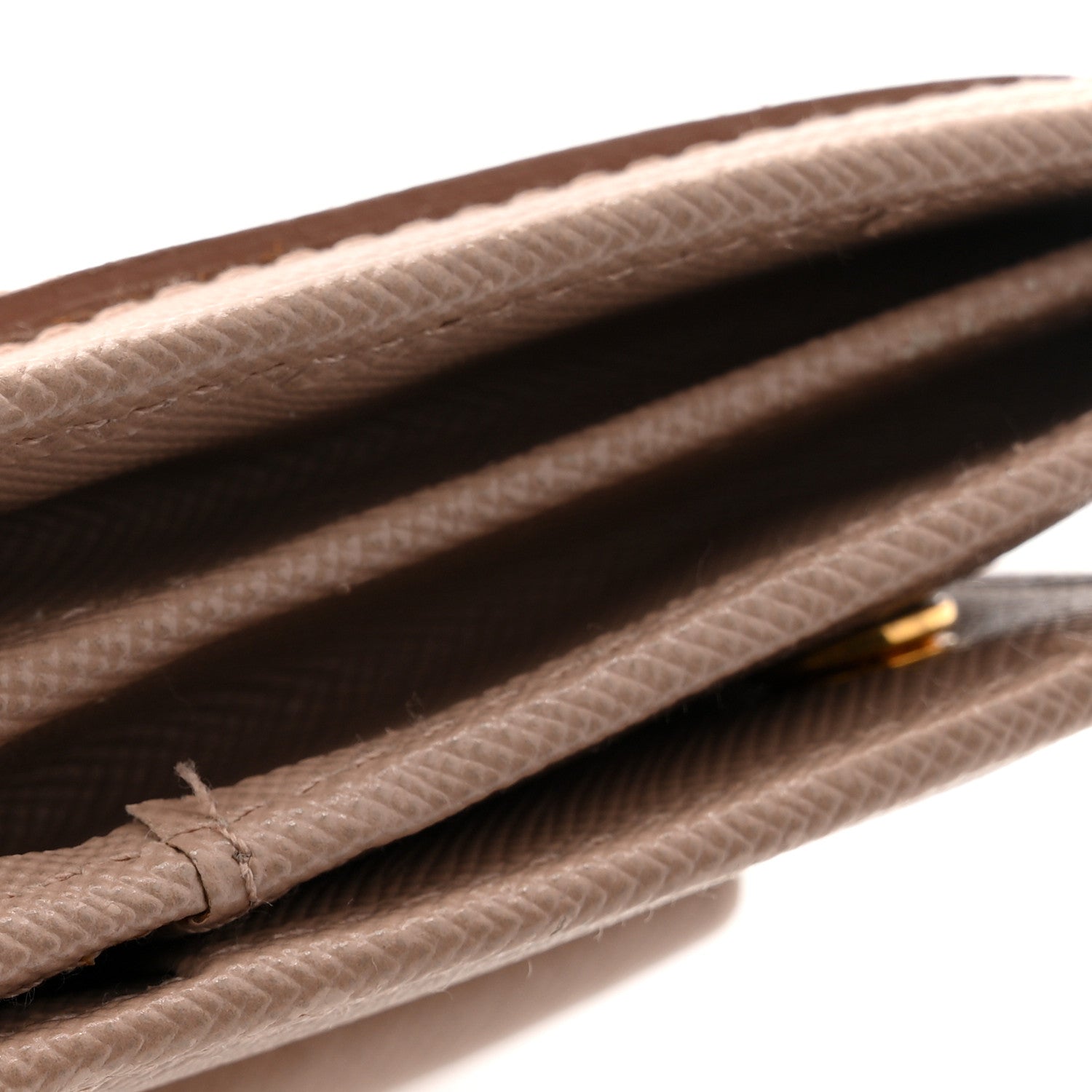 Prada Saffiano Fiocco Bow Continental Wallet Cammeo