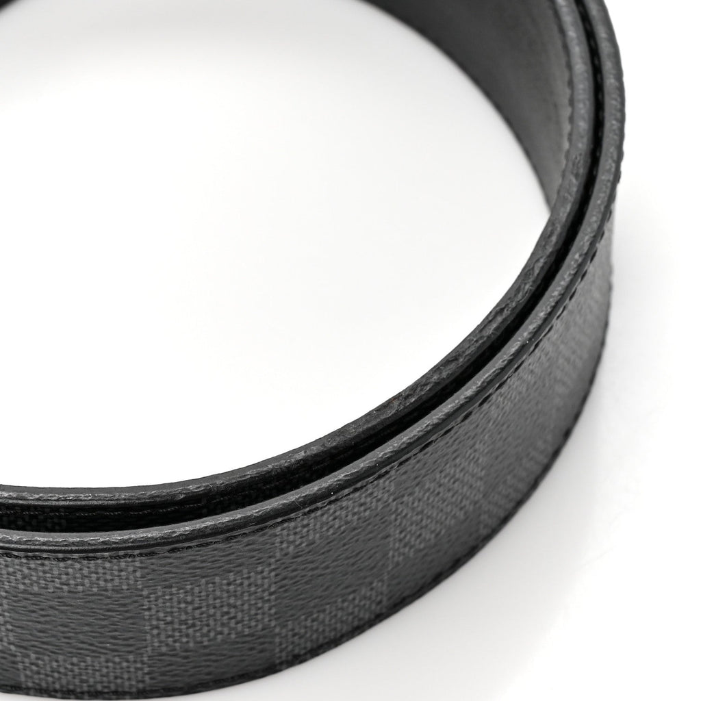 Louis Vuitton Damier Graphite Calfskin Belt 85 34 Black
