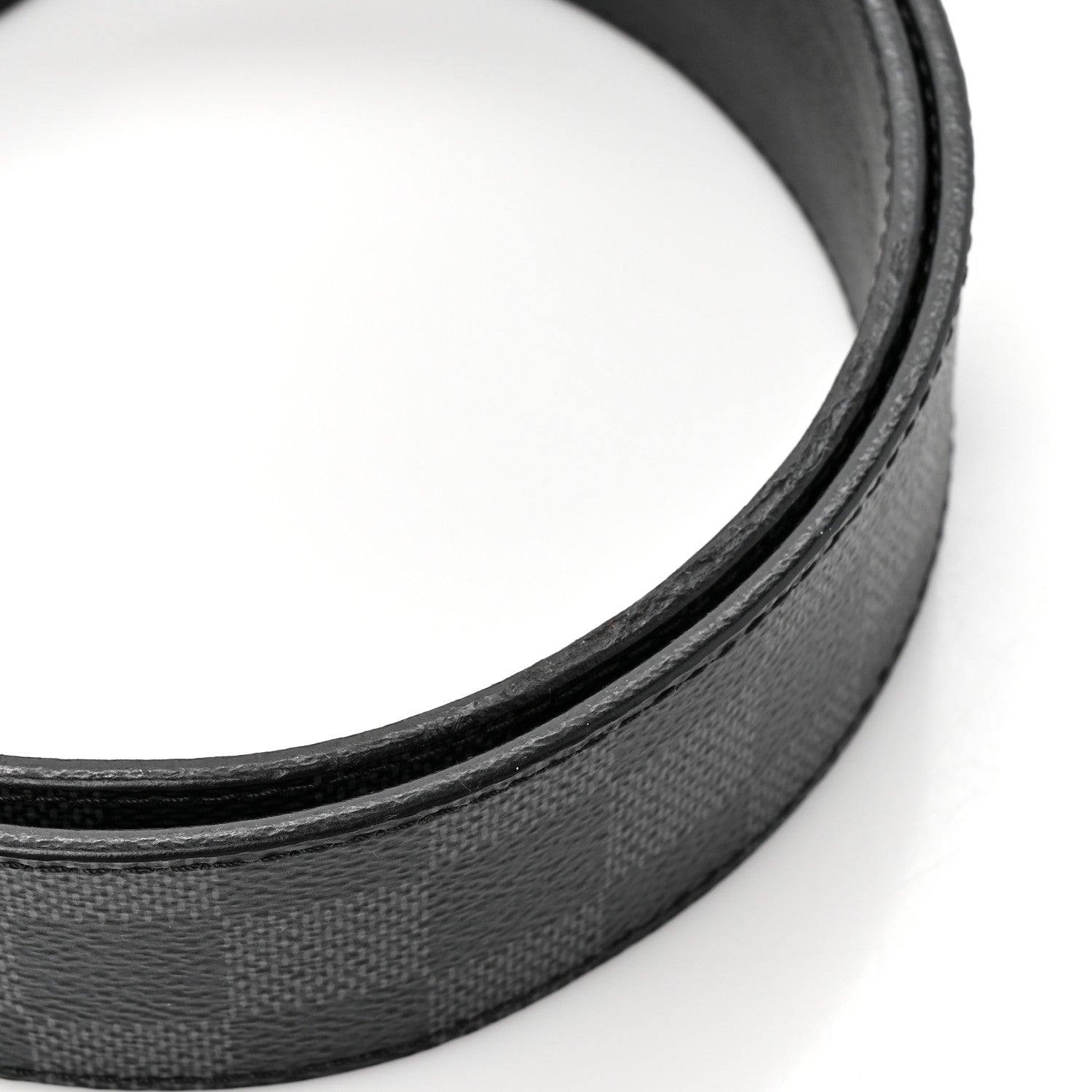 Louis Vuitton Damier Graphite Calfskin Belt 85 34 Black