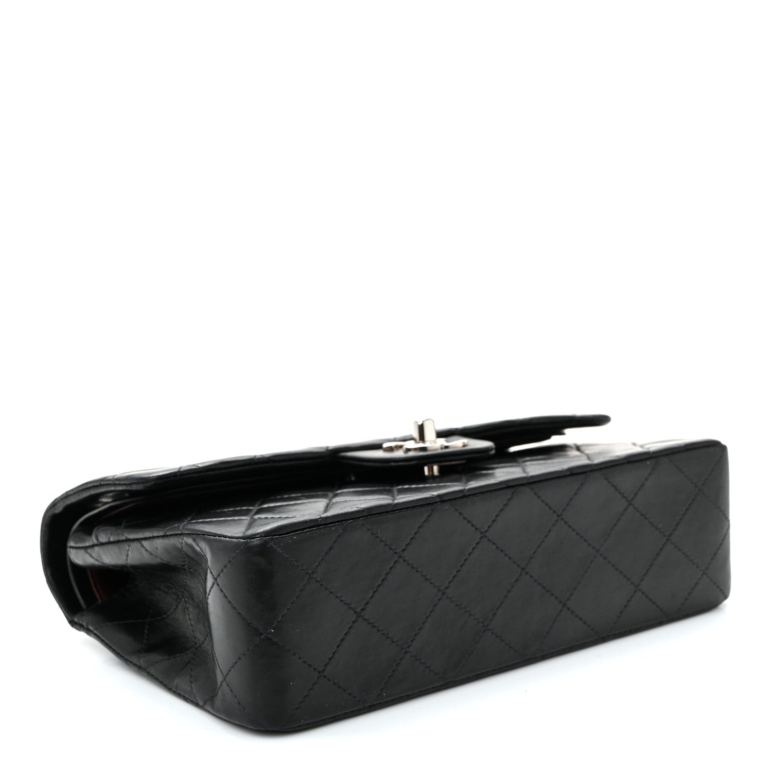 Chanel Lambskin Quilted Small Double Flap Black