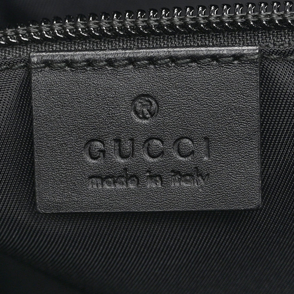 Gucci Techno Canvas Web Messenger Bag Black