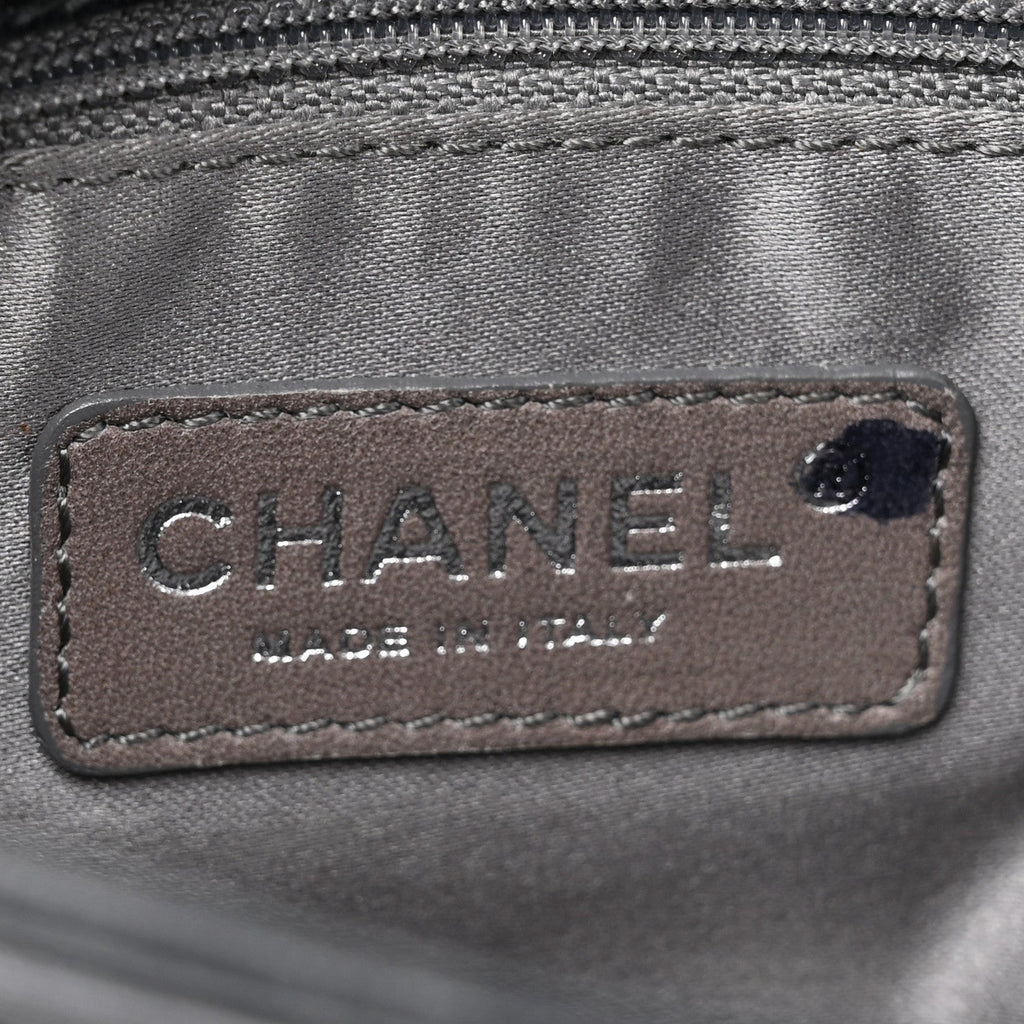 Chanel Lambskin Quilted Chain Mail Shoulder Bag Black