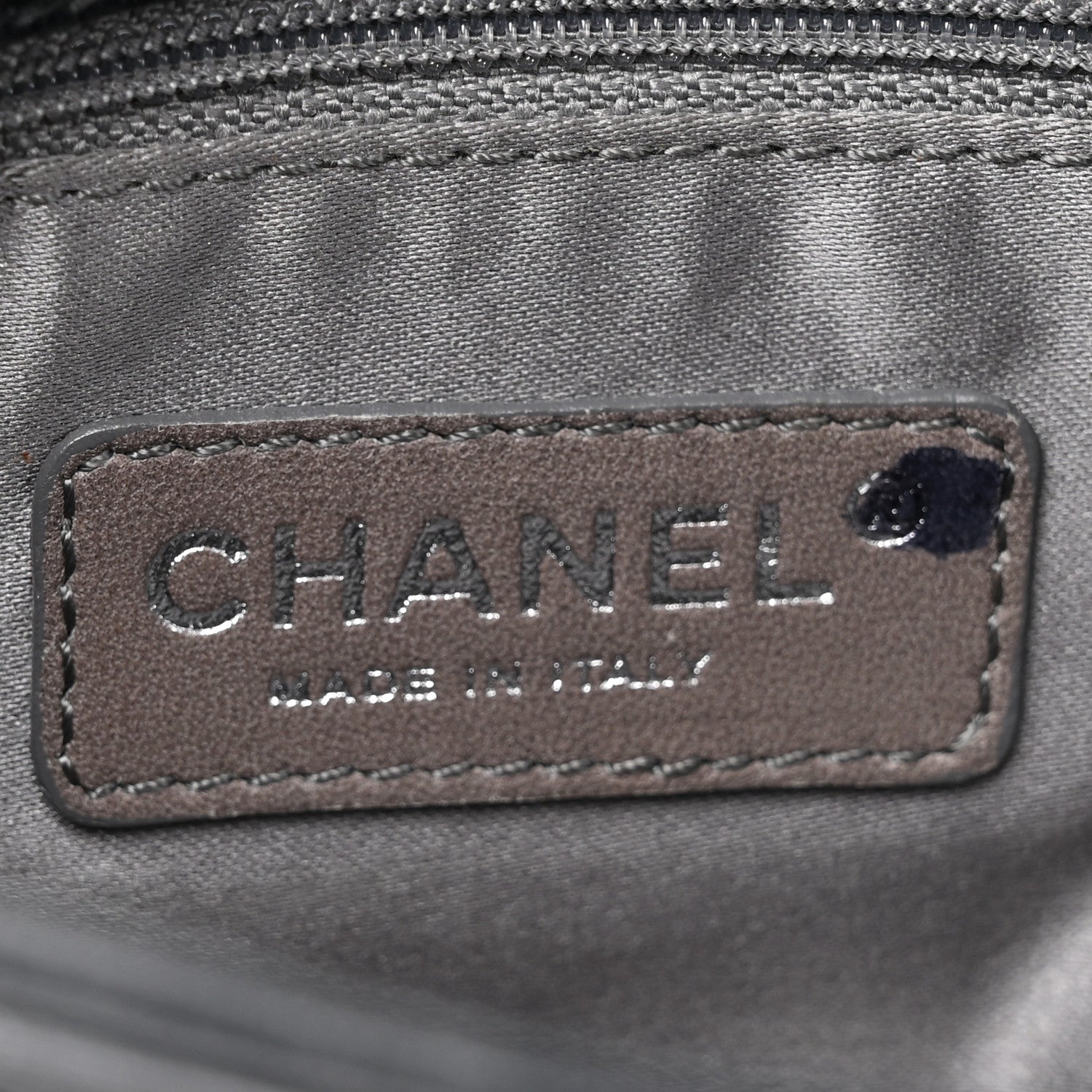 Chanel Lambskin Quilted Chain Mail Shoulder Bag Black