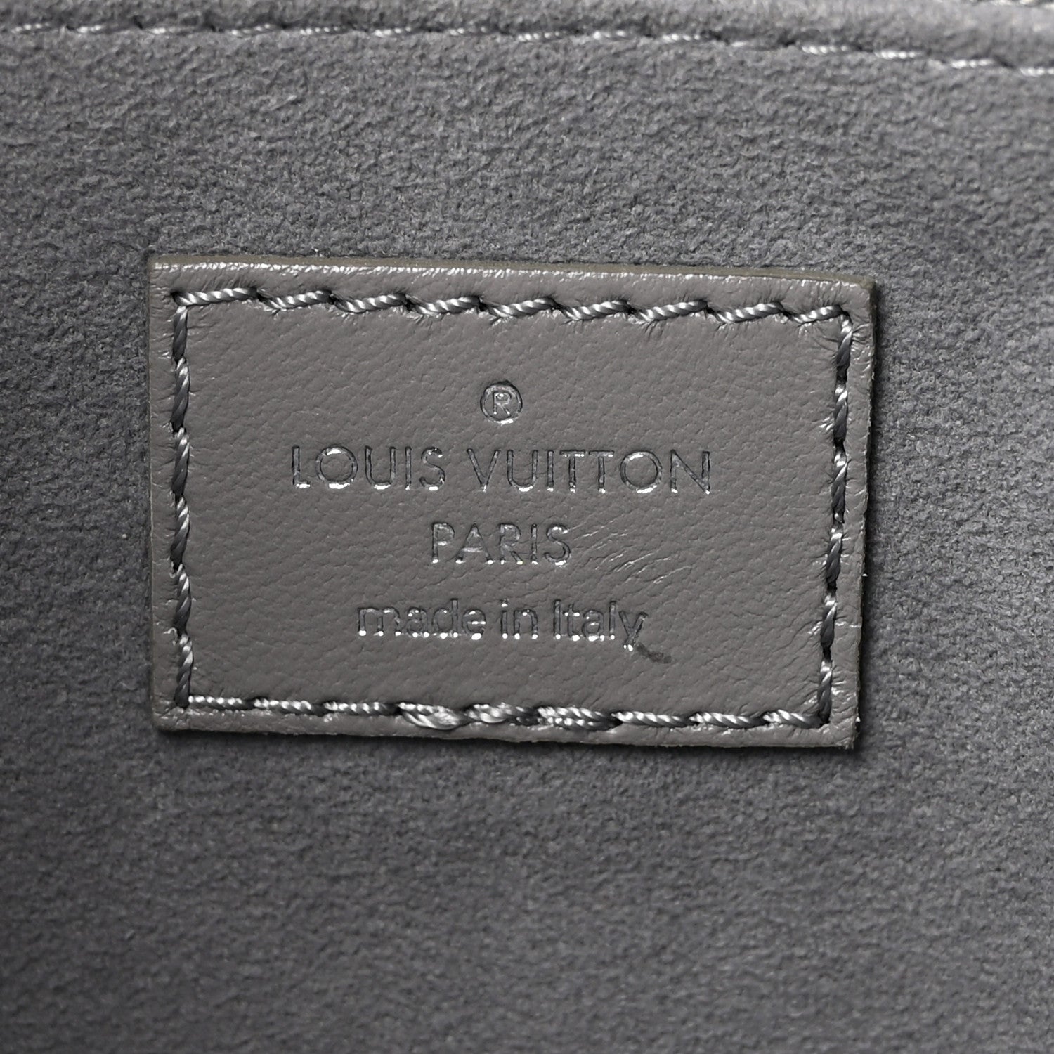 Louis Vuitton Lambskin CarryAll Cargo Vibe PM Trianon Gray