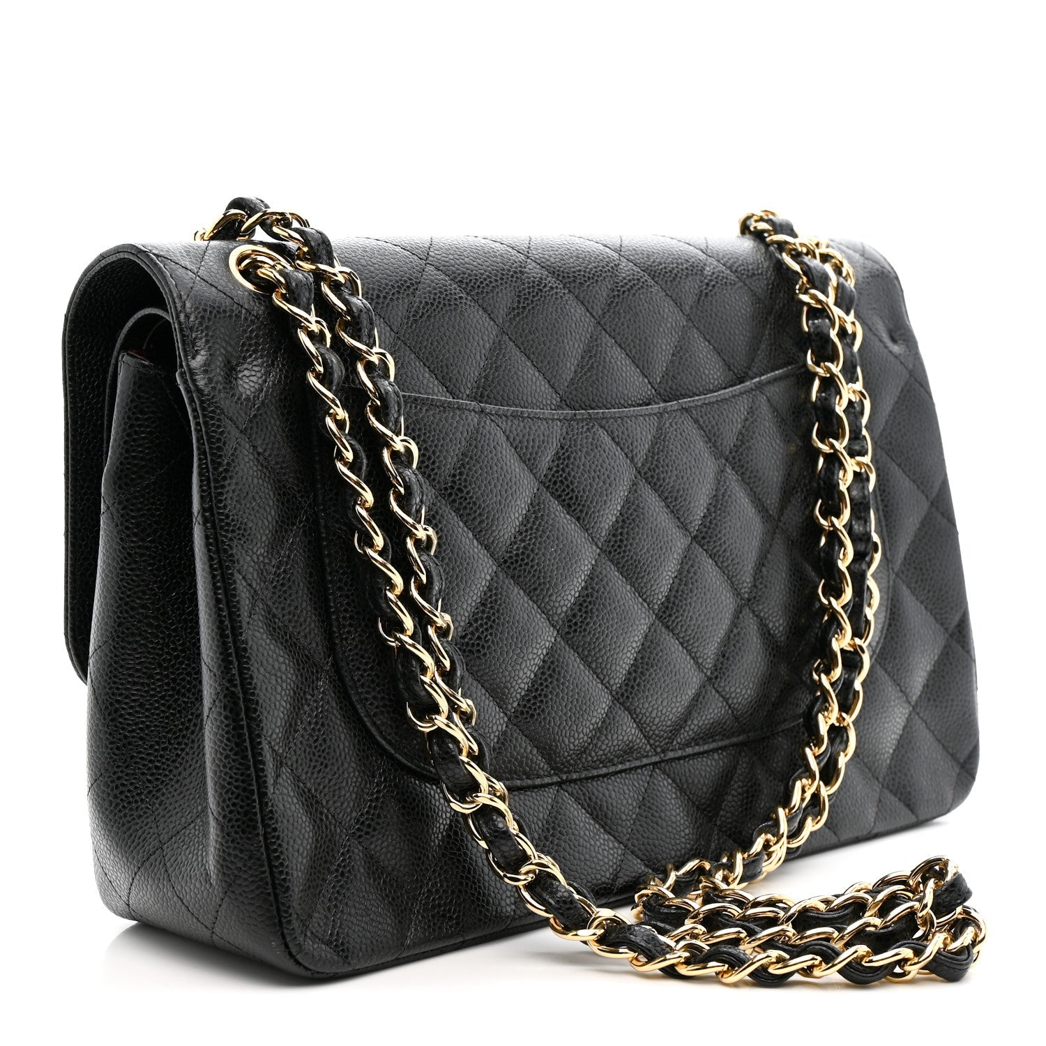 Chanel Caviar Quilted Jumbo Double Flap Black