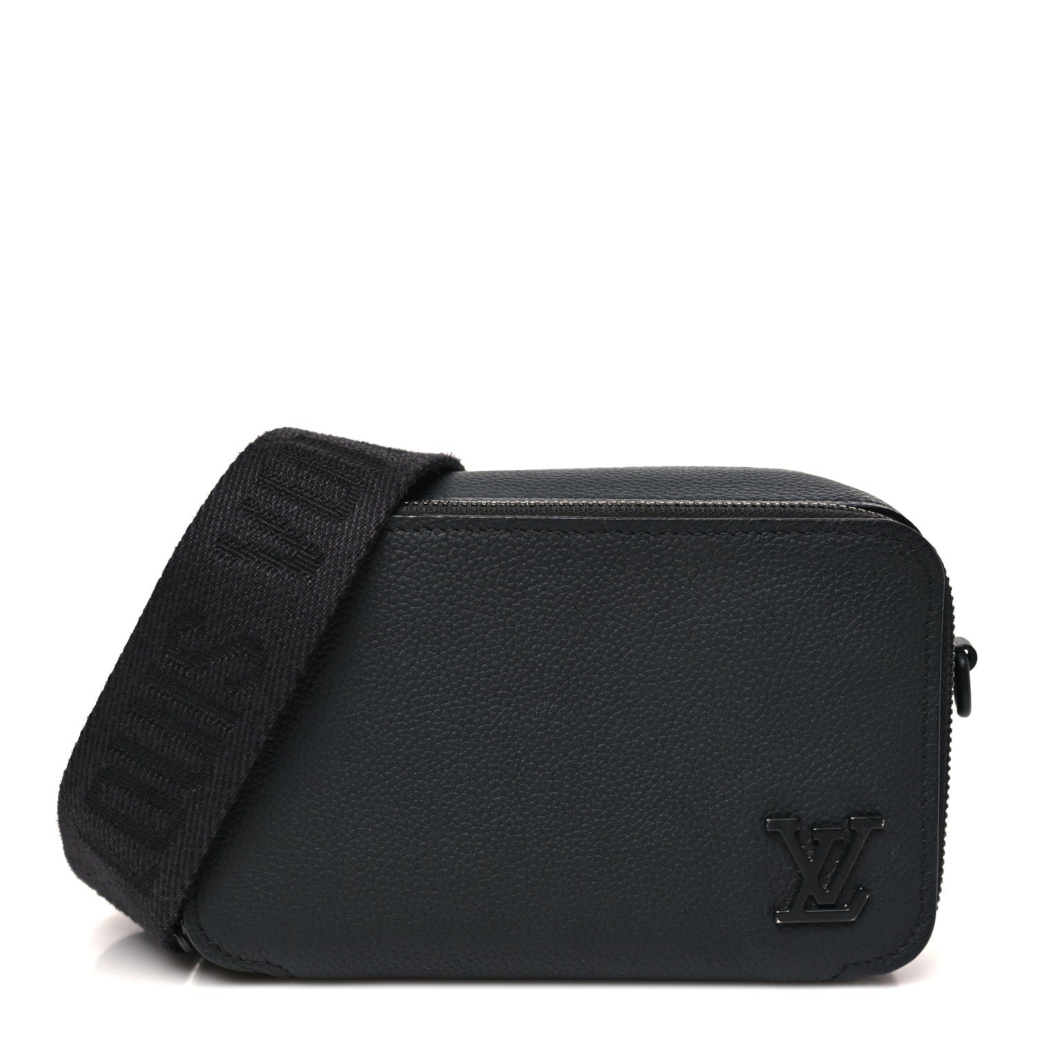 Louis Vuitton Calfskin Aerogram Alpha Wearable Wallet Black