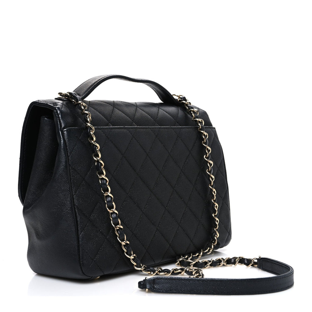 Chanel Caviar Quilted Large Business Affinity Flap Black