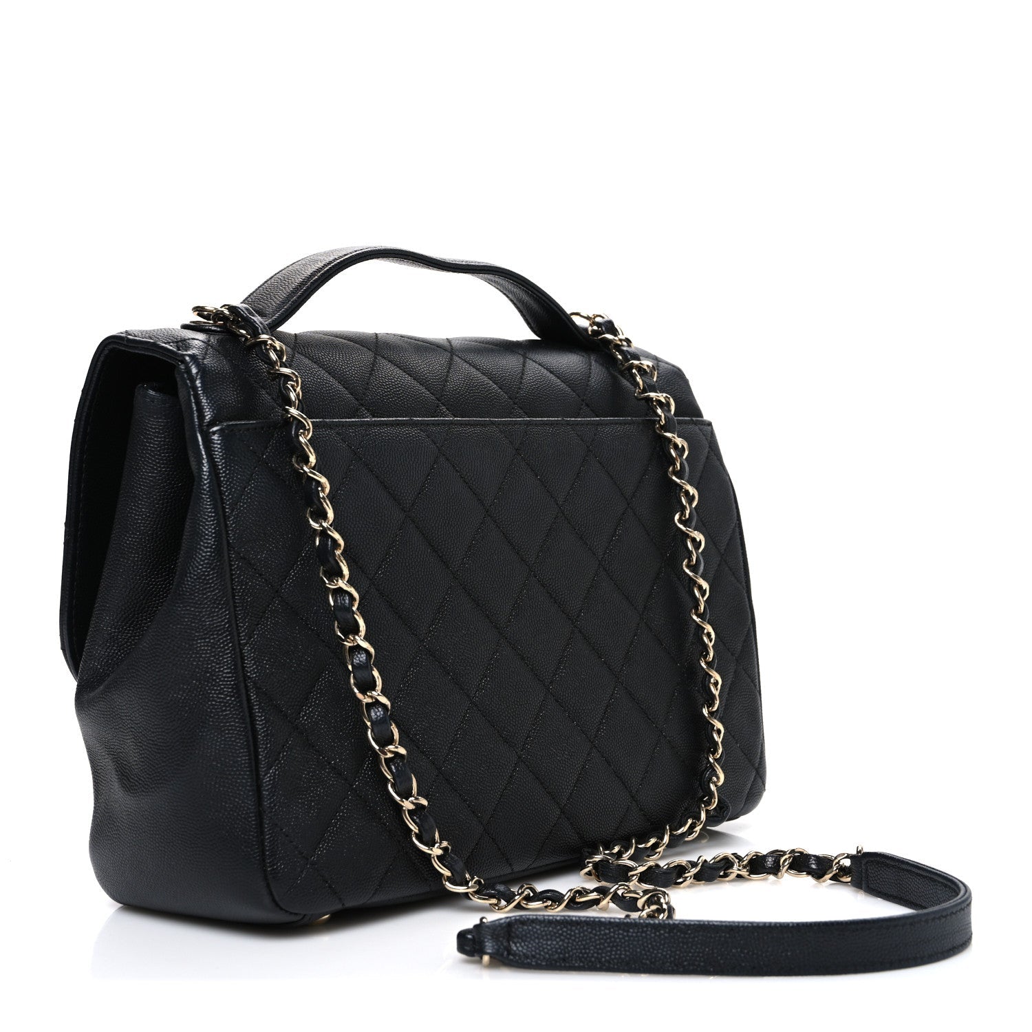 Chanel Caviar Quilted Large Business Affinity Flap Black