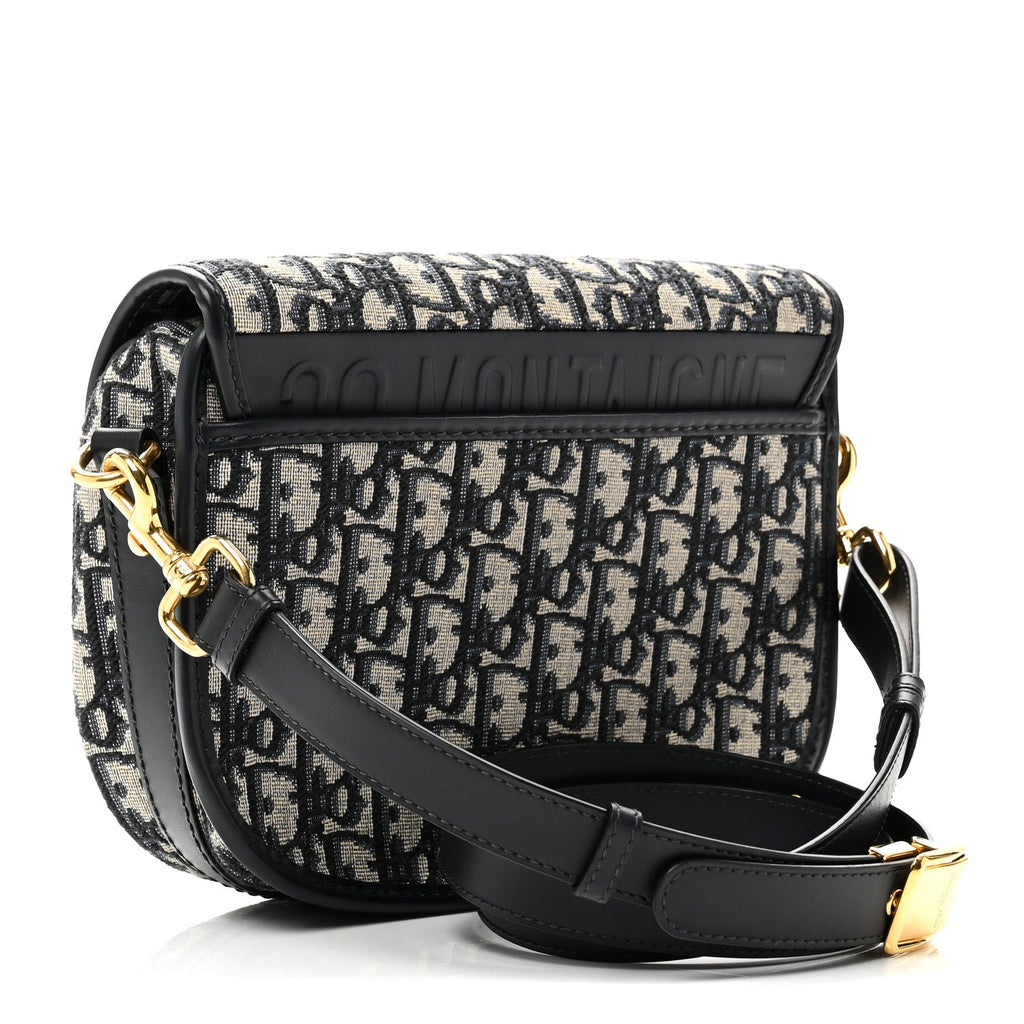 Christian Dior Oblique Medium Bobby Flap Blue
