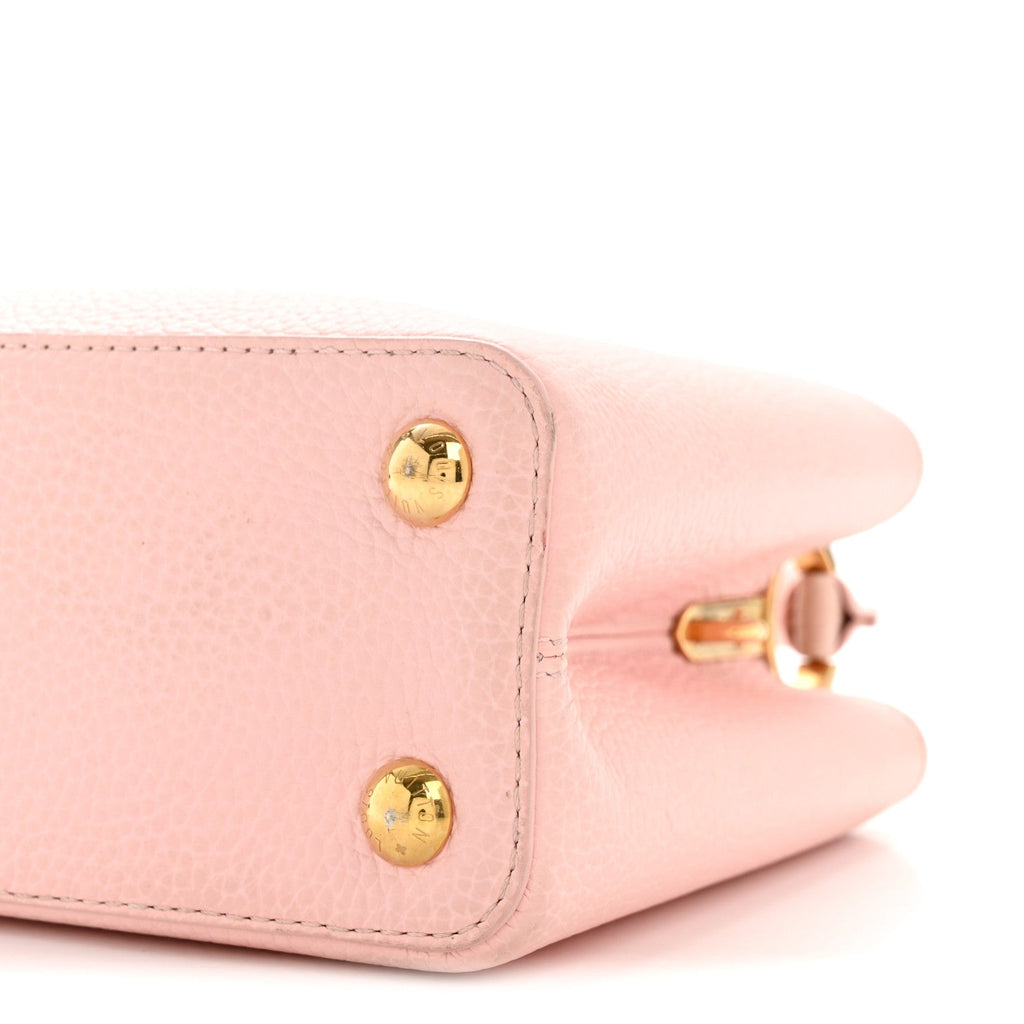 Louis Vuitton Taurillon Capucines BB Rose Jasmin