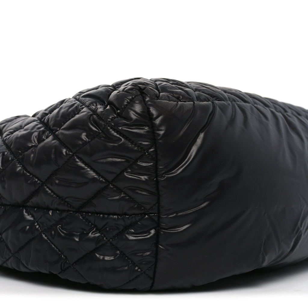 Chanel Nylon Quilted Large Coco Cocoon Tote Black