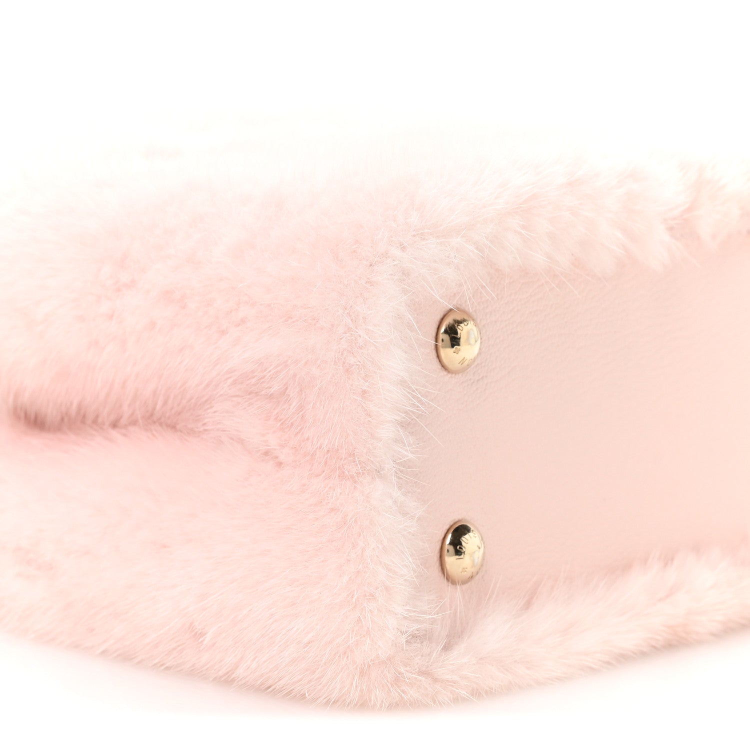 Louis Vuitton Mink Calfskin Goatskin Capucines Mini Rosewater Pink