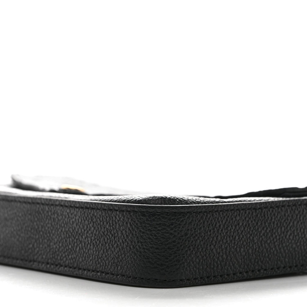 Louis Vuitton Empreinte Pochette Felicie Chain Wallet Black