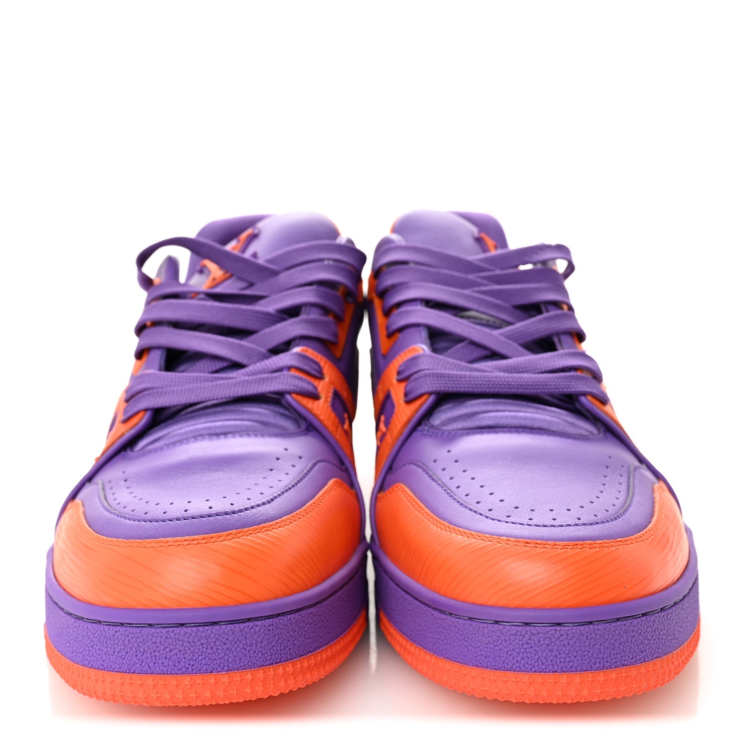 Louis Vuitton Calfskin Epi Mens LV Trainer Sneakers 9 Violet