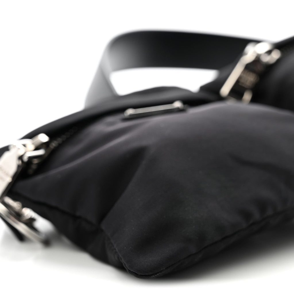 Prada Tessuto Nylon Saffiano Belt Bag 90 36 Black