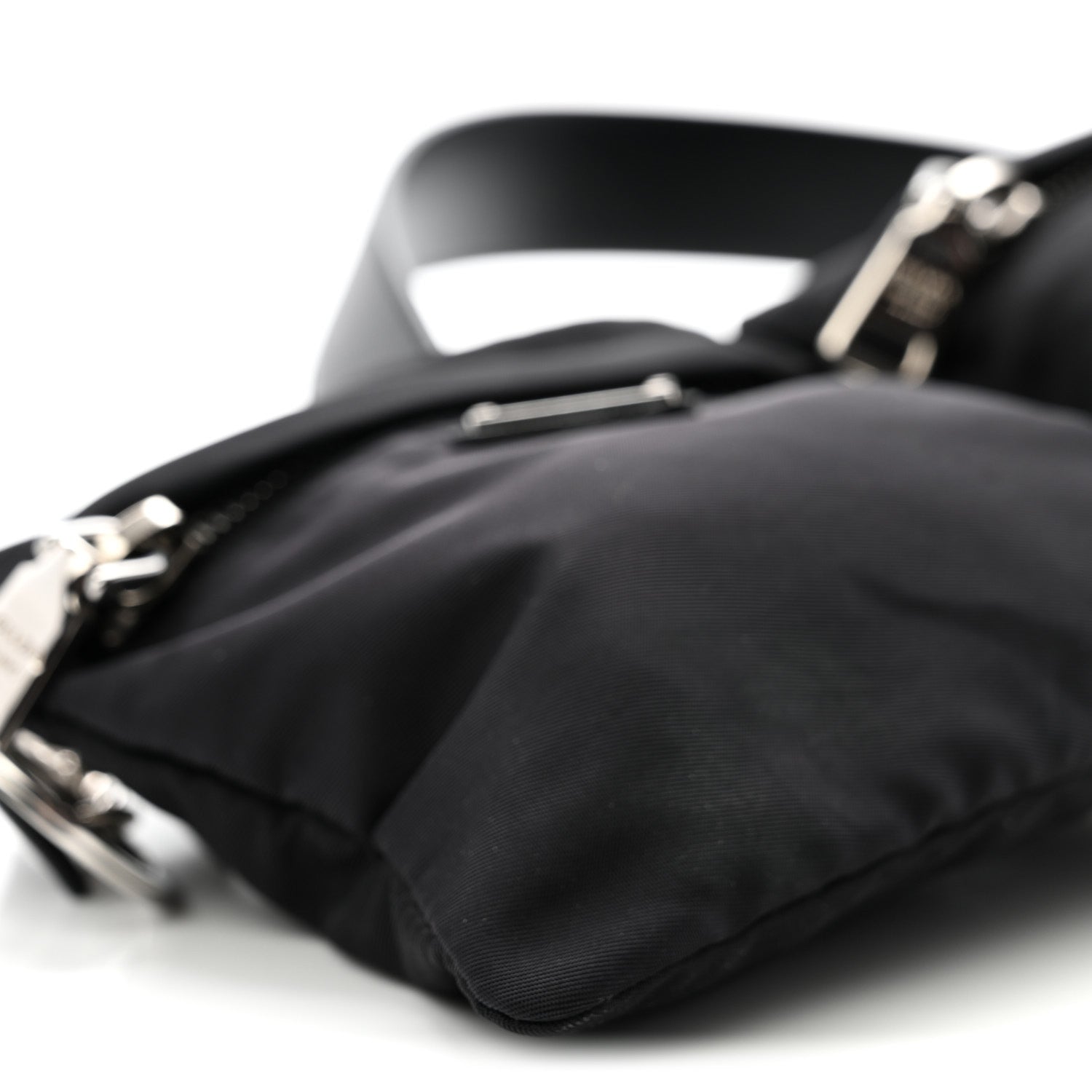Prada Tessuto Nylon Saffiano Belt Bag 90 36 Black