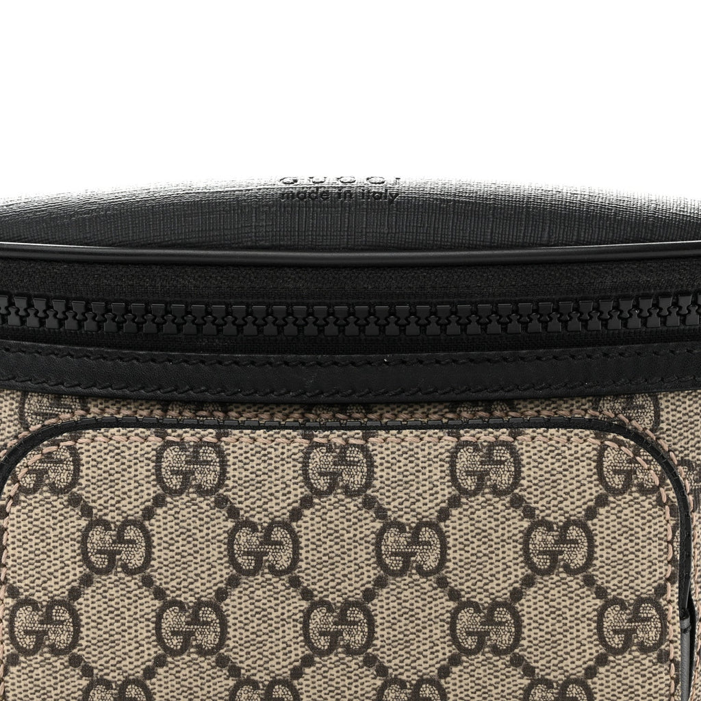 Gucci GG Supreme Monogram Belt Bag Black