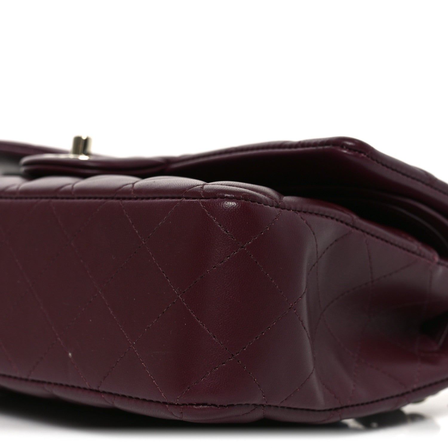 Chanel Lambskin Quilted Medium Double Flap Burgundy
