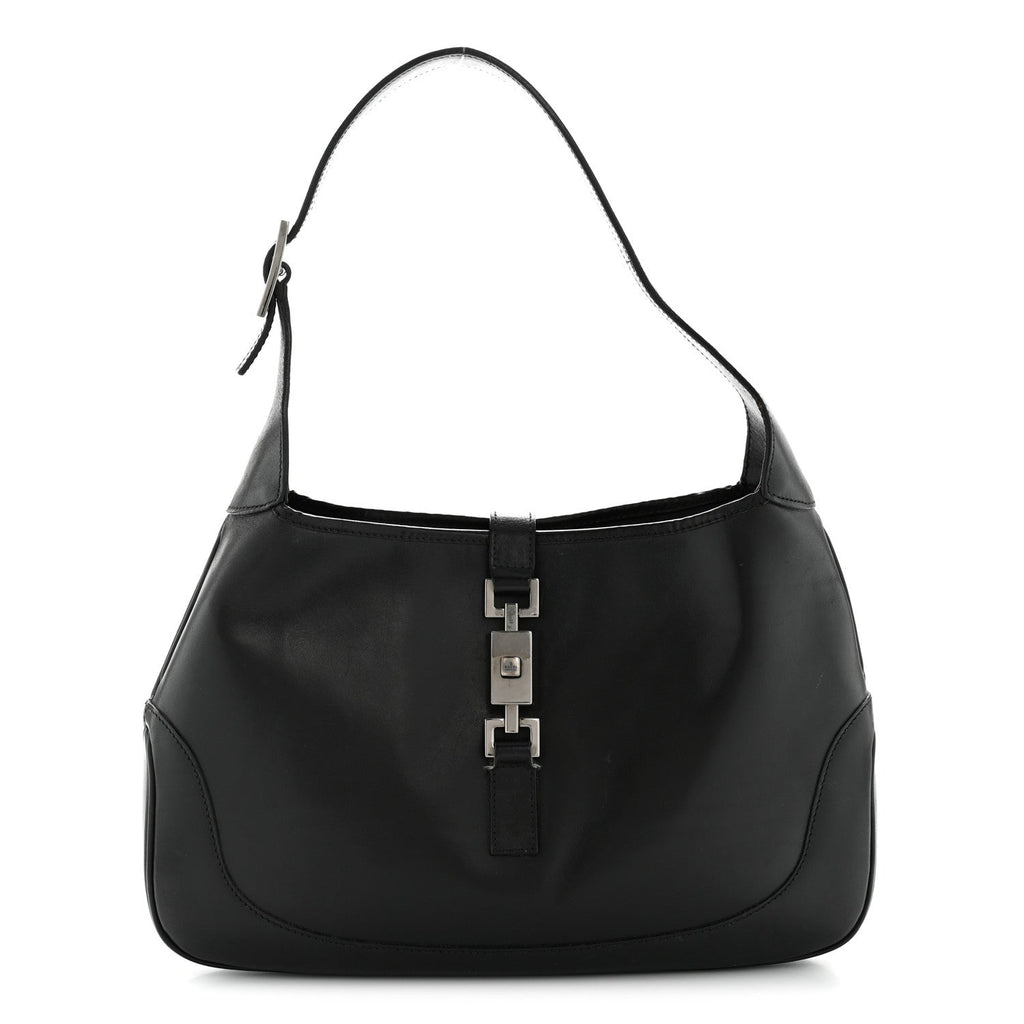 Gucci Calfskin Small Jackie O Hobo Black